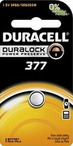 duracell 377 battery