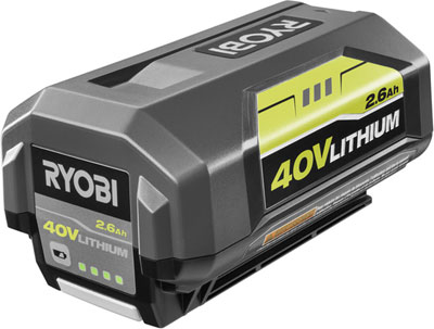 ryobi 40v 2 6 ah lithium battery